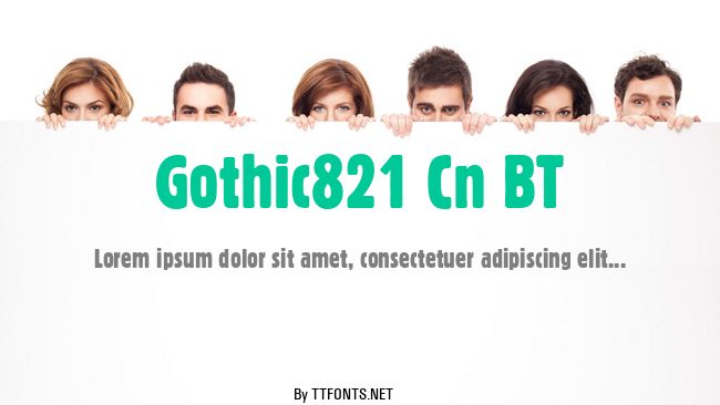 Gothic821 Cn BT example